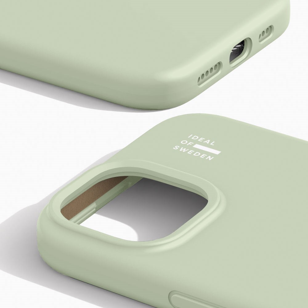 iPhone 17e / 16e / 15 / 14 / 13 iDeal Of Sweden Silicone Deksel - MagSafe Kompatibel - Sage Green