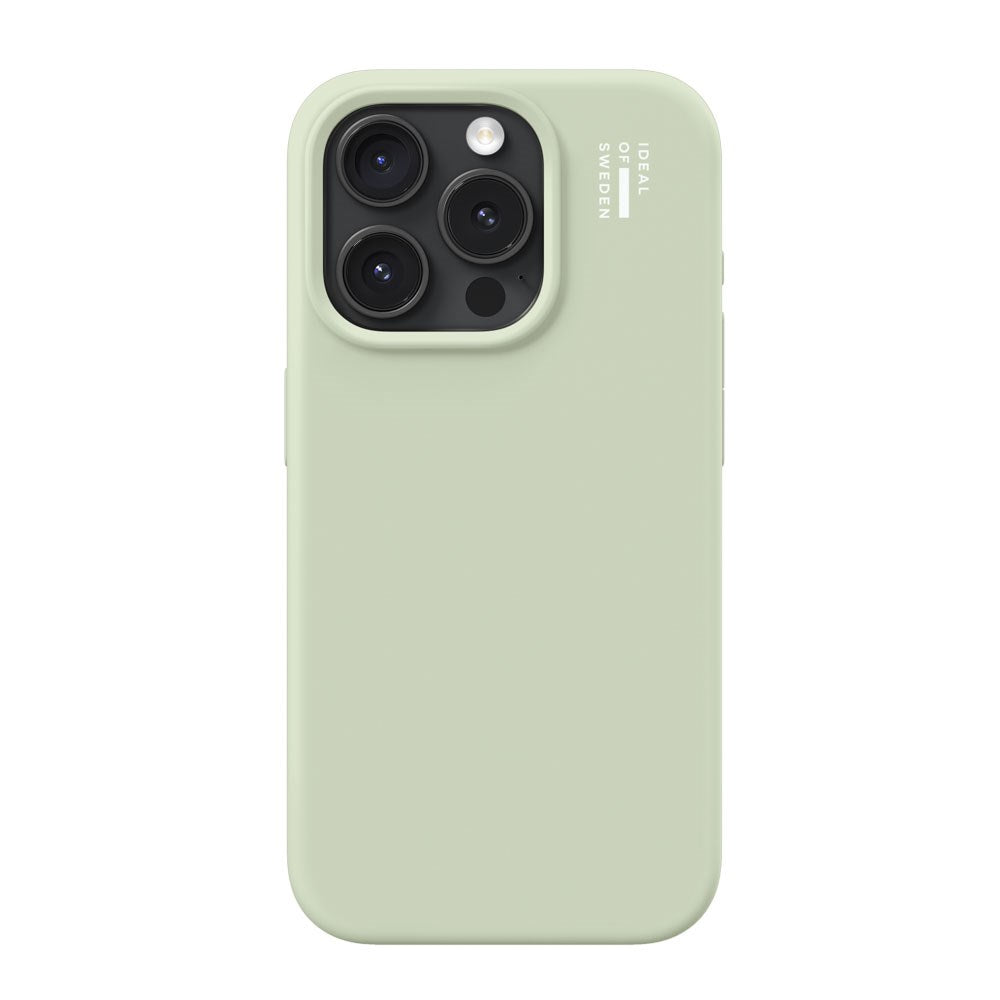 iPhone 15 Pro iDeal Of Sweden Silicone Deksel - Sage Green