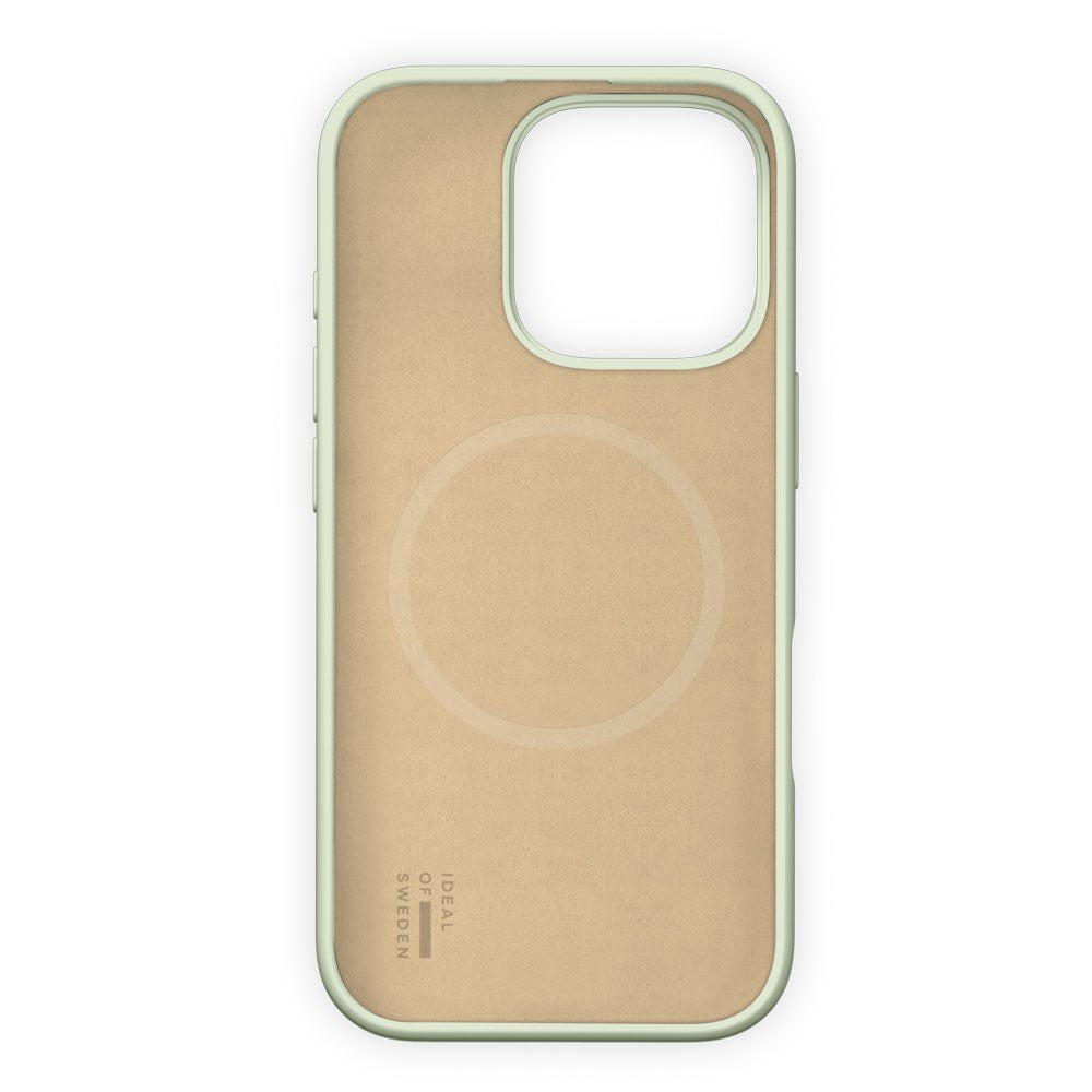 iPhone 16 Pro Max iDeal Of Sweden Silicone Deksel - MagSafe Kompatibel - Sage Green