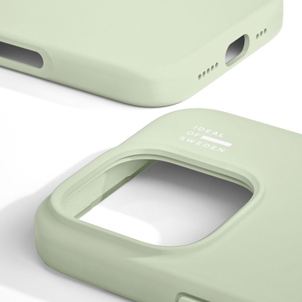 iPhone 16 Pro Max iDeal Of Sweden Silicone Deksel - MagSafe Kompatibel - Sage Green