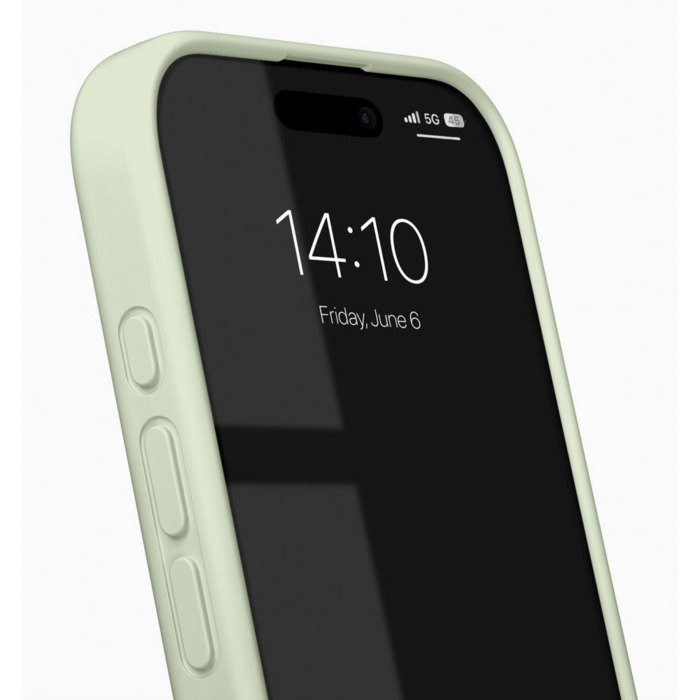 iPhone 16 Pro Max iDeal Of Sweden Silicone Deksel - MagSafe Kompatibel - Sage Green