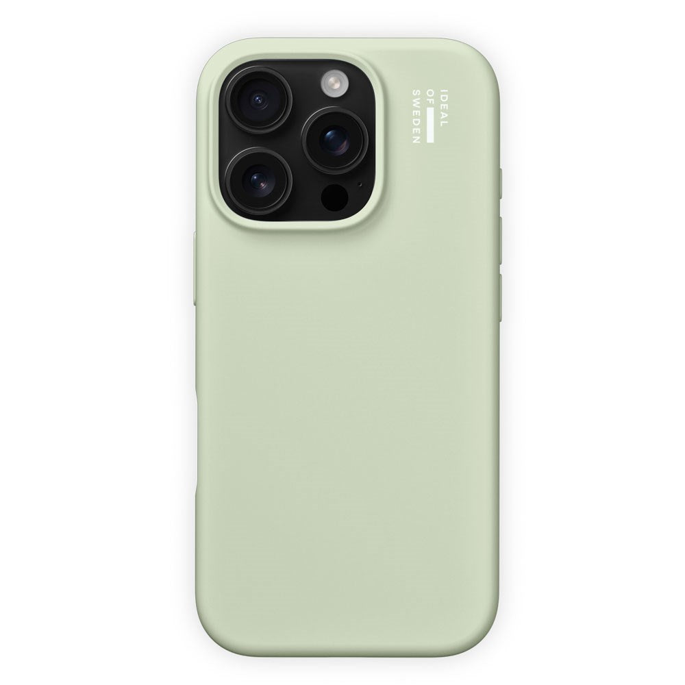 iPhone 16 Pro Max iDeal Of Sweden Silicone Deksel - MagSafe Kompatibel - Sage Green