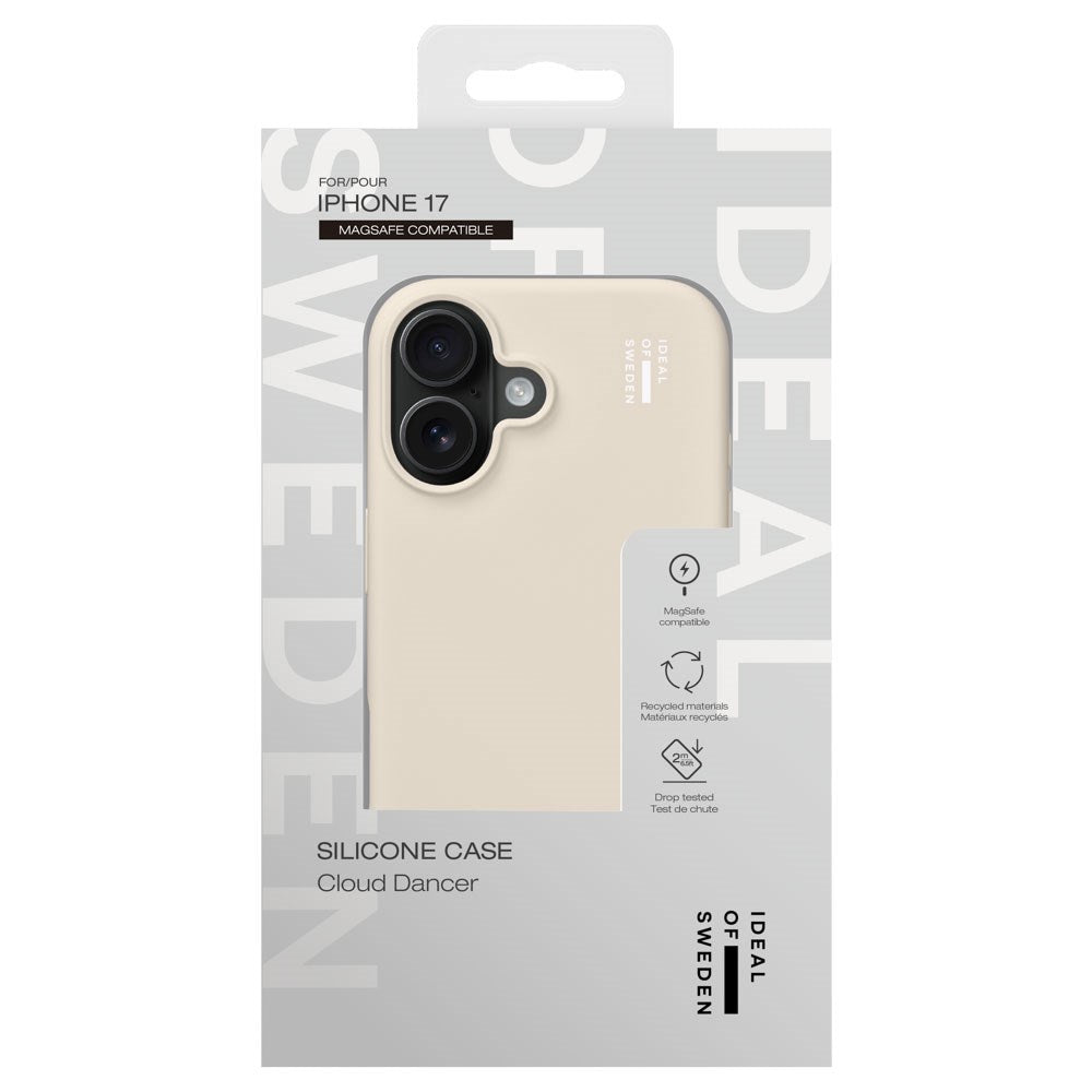 iPhone 17 iDeal Of Sweden Silicone Deksel - MagSafe Kompatibel - Cloud Dancer