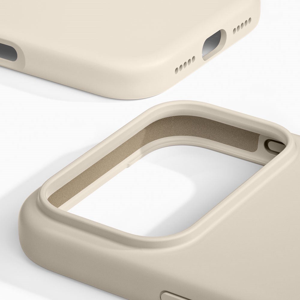 iPhone 17 Pro Max iDeal Of Sweden Silicone Deksel - MagSafe Kompatibel - Cloud Dancer