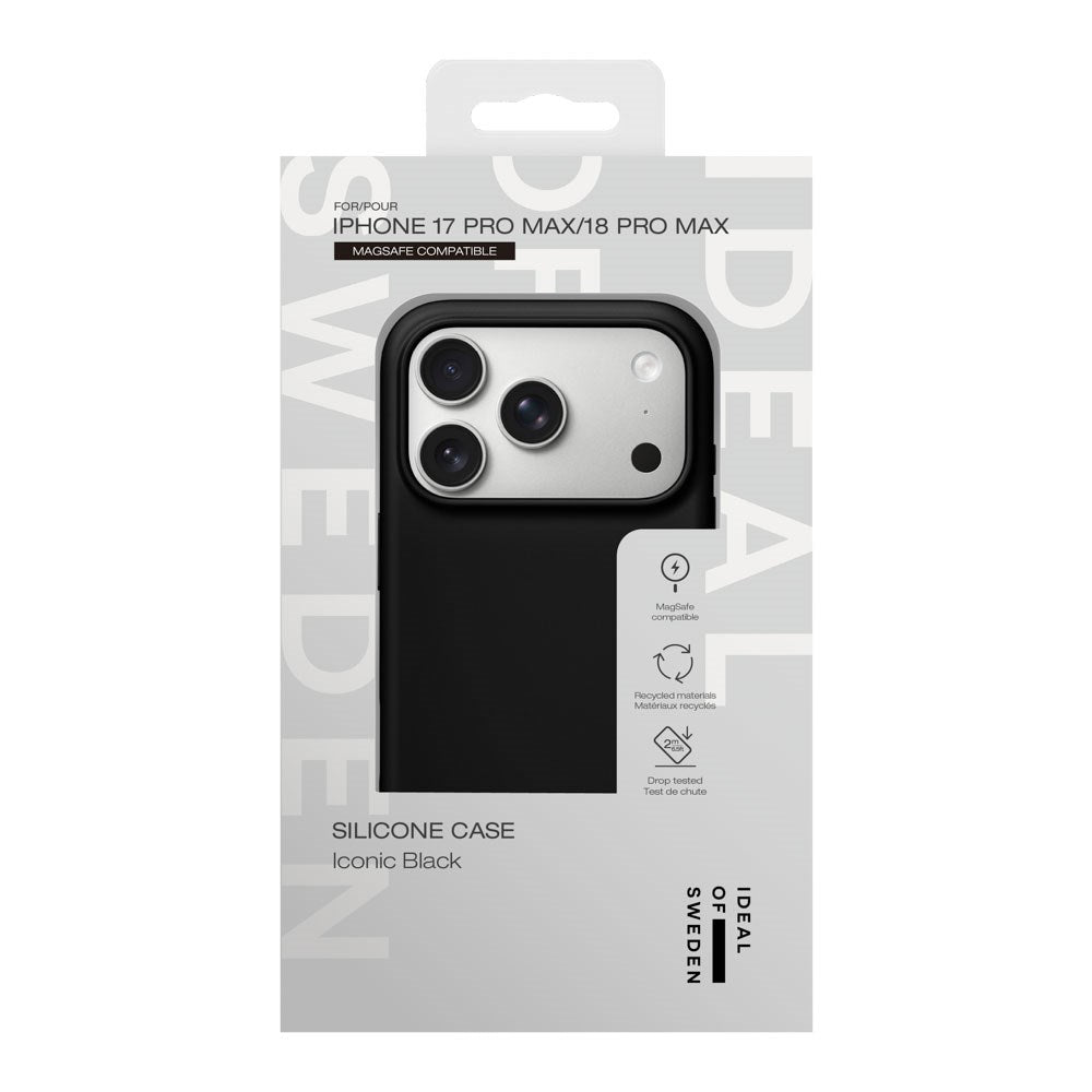 iPhone 18 Pro Max / 17 Pro Max iDeal Of Sweden Silikon Deksel - MagSafe Kompatibel - Black