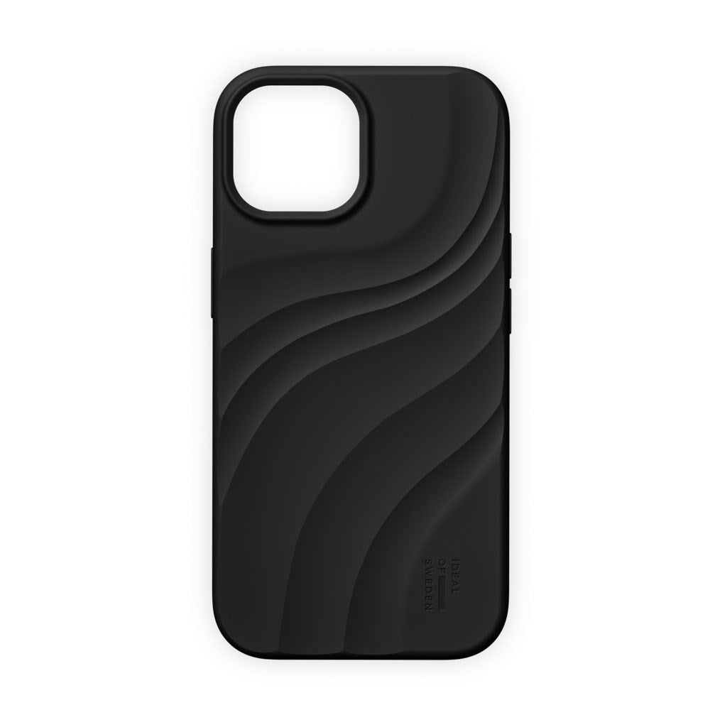 iPhone 17e / 16e / 15 / 14 / 13 iDeal of Sweden Soft Swirl Silicone Deksel - MagSafe Kompatibel - Velvet Black