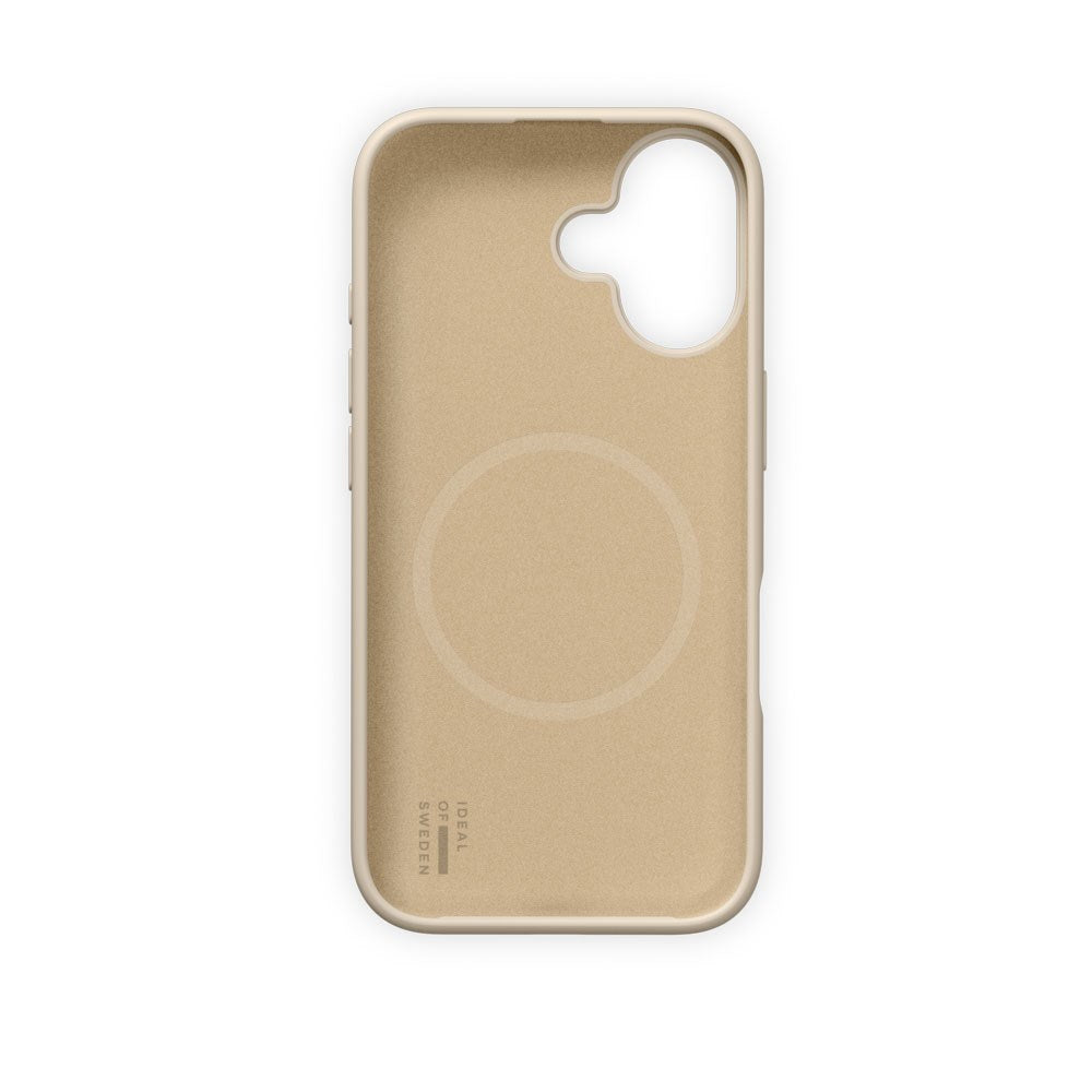 iPhone 16 iDeal of Sweden Soft Swirl Silicone Deksel - MagSafe Kompatibel - Cloud Dancer