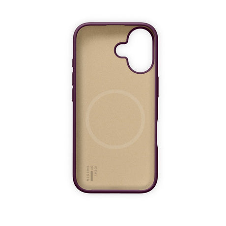 iPhone 16 iDeal of Sweden Soft Swirl Silicone Deksel - MagSafe Kompatibel - Velvet Plum
