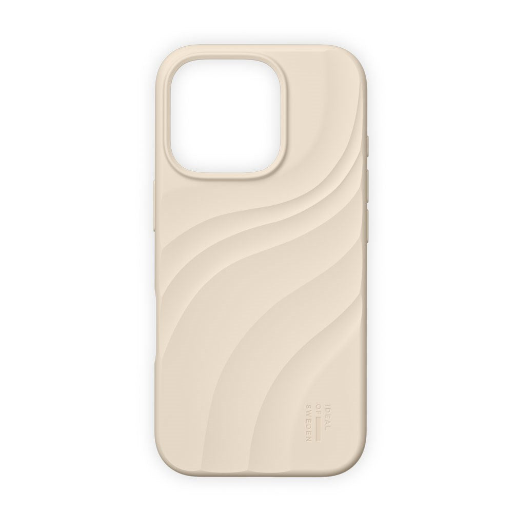 iPhone 16 Pro iDeal of Sweden Soft Swirl Silicone Deksel - MagSafe Kompatibel - Cloud Dancer