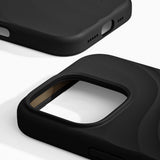 iPhone 16 Pro iDeal of Sweden Soft Swirl Silicone Deksel - MagSafe Kompatibel - Velvet Black