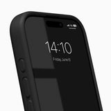 iPhone 16 Pro iDeal of Sweden Soft Swirl Silicone Deksel - MagSafe Kompatibel - Velvet Black