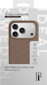 iPhone 18 Pro / 17 Pro iDeal of Sweden Soft Swirl Silicone Deksel - MagSafe Kompatibel - Salted Caramel