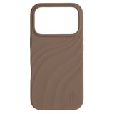 iPhone 18 Pro / 17 Pro iDeal of Sweden Soft Swirl Silicone Deksel - MagSafe Kompatibel - Salted Caramel