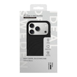 iPhone 18 Pro / 17 Pro iDeal of Sweden Soft Swirl Silicone Deksel - MagSafe Kompatibel - Velvet Black