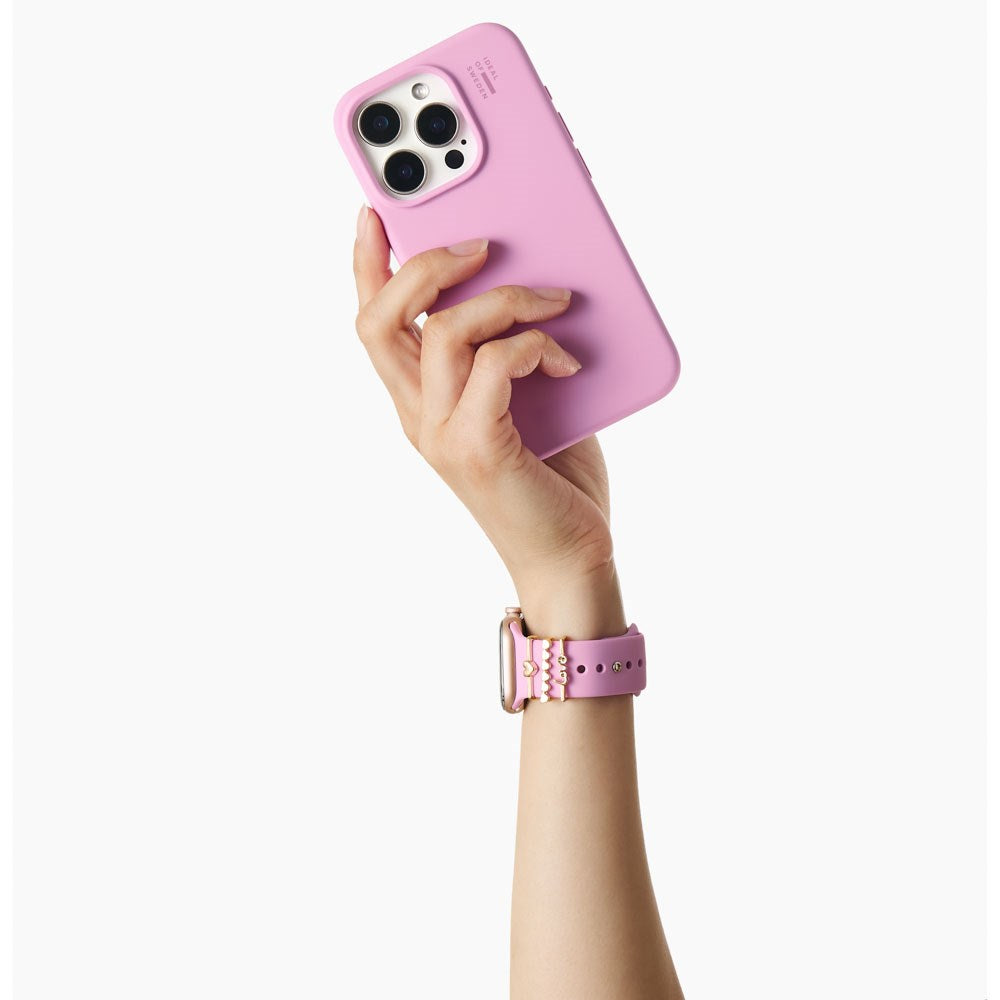 Apple Watch (38/40/SE/41/42mm) iDeal of Sweden Silikon Klokkerem - Størrelse M/L - Bubblegum Pink