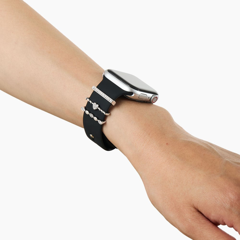 Apple Watch (38/40/SE/41/42mm) iDeal of Sweden Silikon Klokkerem - Størrelse S/M - Black