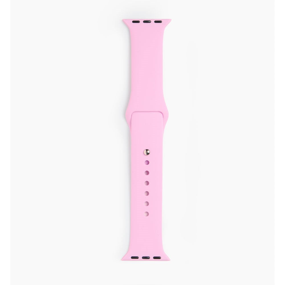 Apple Watch (38/40/SE/41/42mm) iDeal of Sweden Silikon Klokkerem - Størrelse S/M - Bubblegum Pink