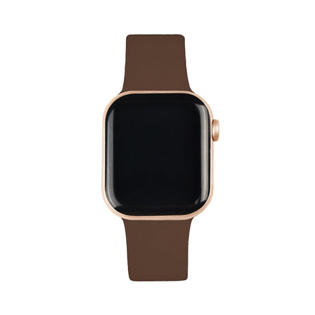 Apple Watch (38/40/SE/41/42mm) iDeal of Sweden Silikon Klokkerem - Størrelse S/M - Mocha Mousse
