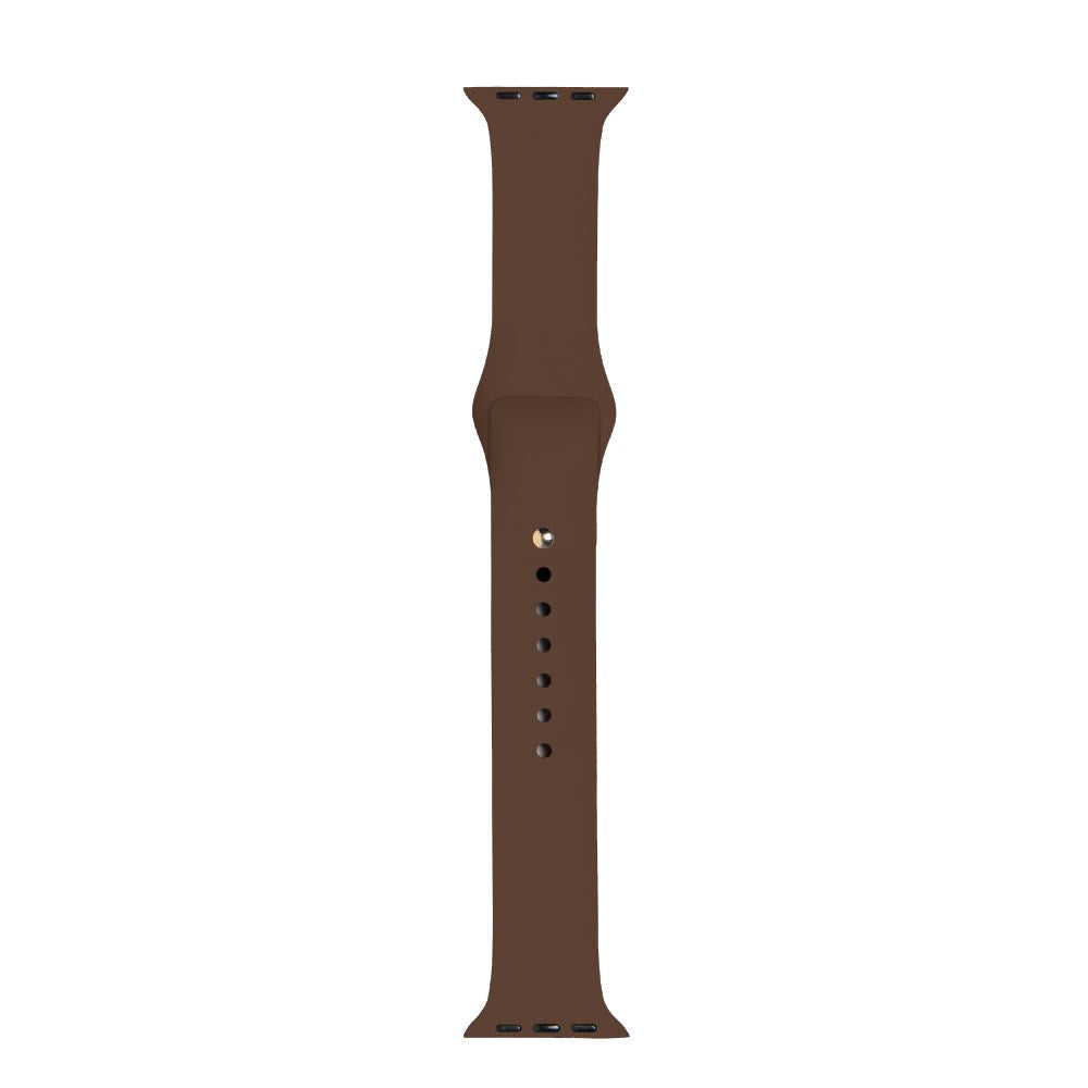 Apple Watch (38/40/SE/41/42mm) iDeal of Sweden Silikon Klokkerem - Størrelse S/M - Mocha Mousse
