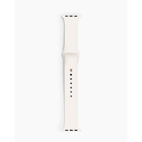 Apple Watch (42/44/SE/45/46/49mm) iDeal of Sweden Silikon Klokkerem - Størrelse M/L - Cloud Dancer