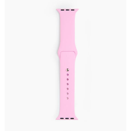 Apple Watch (42/44/SE/45/46/49mm) iDeal of Sweden Silikon Klokkerem - Størrelse S/M - Bubblegum Pink