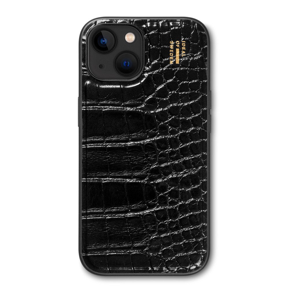 iDeal Of Sweden iPhone 15 Vegan Leather Deksel - Black Croco