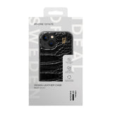 iDeal Of Sweden iPhone 15 Vegan Leather Deksel - Black Croco