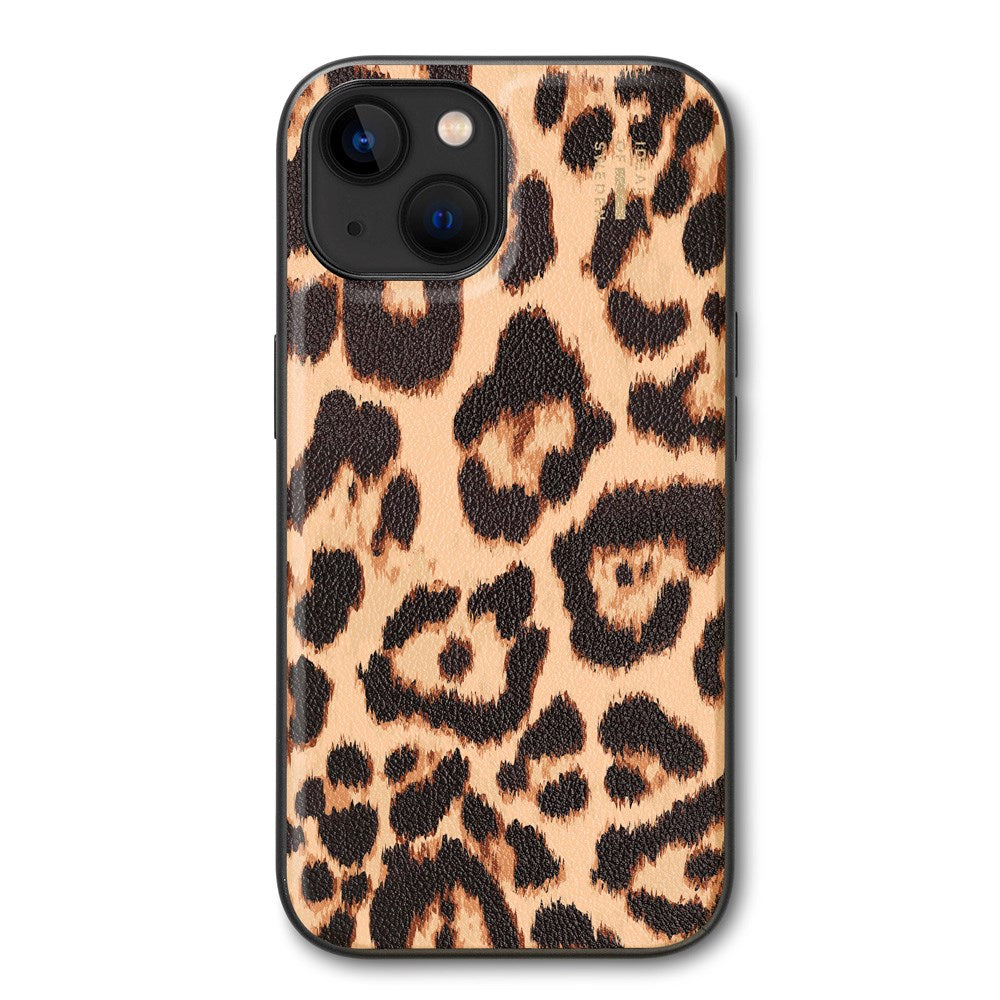 iDeal Of Sweden iPhone 16e / 15 / 14 / 13 Vegan Leather Deksel - Timeless Leo