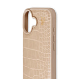 iDeal Of Sweden iPhone 16 Vegan Leather Deksel - Warm Beige Croco