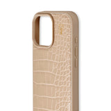 iDeal Of Sweden iPhone 16 Pro Vegan Leather Deksel - Warm Beige Croco