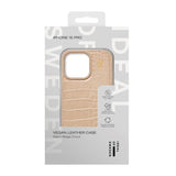 iDeal Of Sweden iPhone 16 Pro Vegan Leather Deksel - Warm Beige Croco