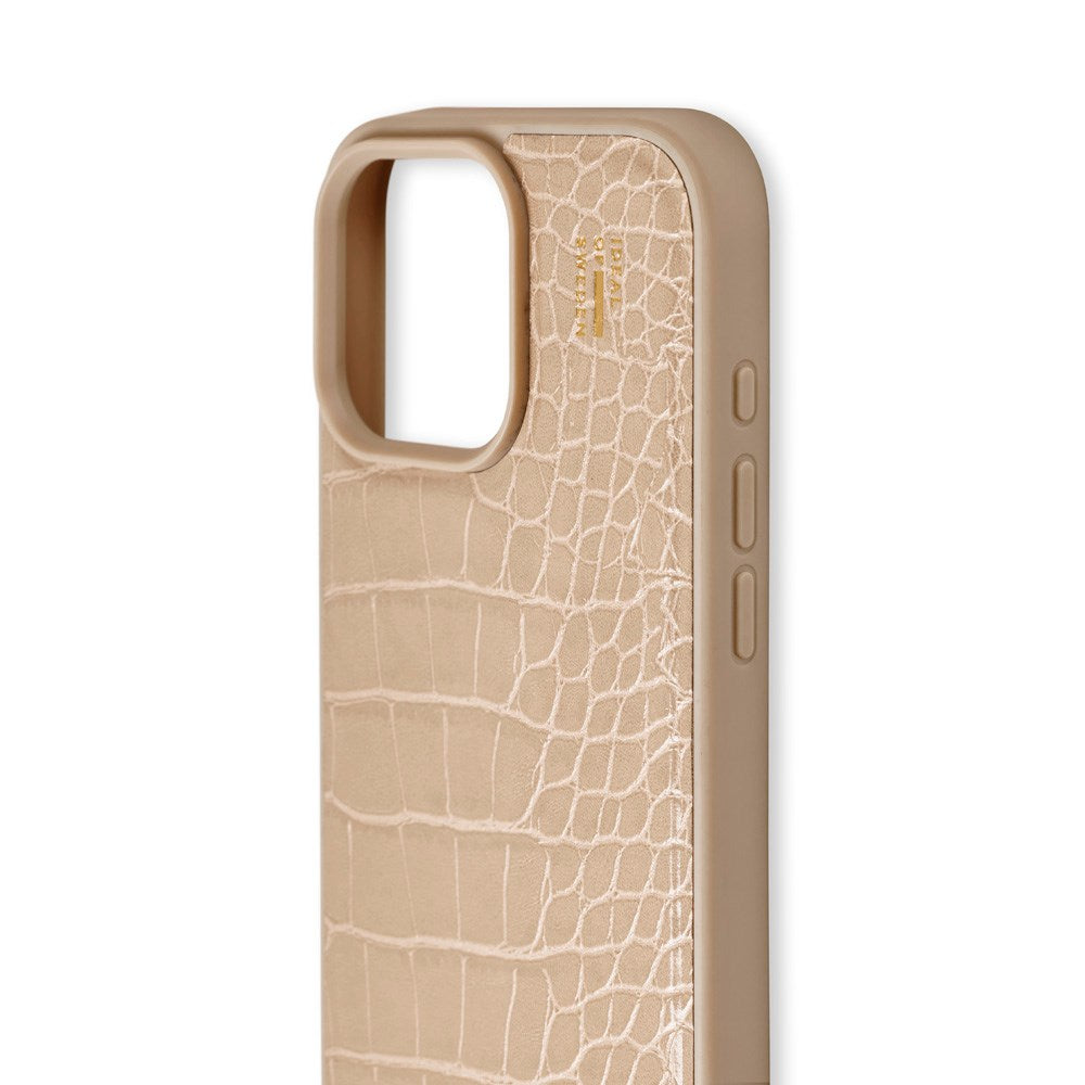 iDeal Of Sweden iPhone 16 Pro Max Vegan Leather Deksel - Warm Beige Croco