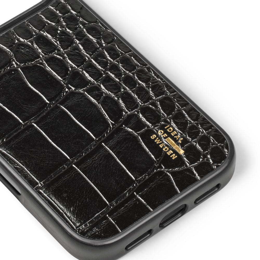 iPhone 18 Pro Max / 17 Pro Max iDeal of Sweden Vegan Leather Deksel - MagSafe Kompatibel - Black Croco