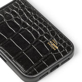 iPhone 18 Pro Max / 17 Pro Max iDeal of Sweden Vegan Leather Deksel - MagSafe Kompatibel - Black Croco