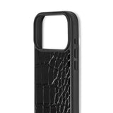 iPhone 18 Pro Max / 17 Pro Max iDeal of Sweden Vegan Leather Deksel - MagSafe Kompatibel - Black Croco