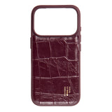 iPhone 18 Pro Max / 17 Pro Max iDeal of Sweden Vegan Leather Deksel - MagSafe Kompatibel - Fine Wine Croco