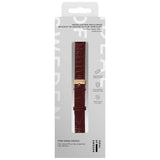 Apple Watch (38/40/SE/41/42mm) Vegan Leather Klokkerem - Fine Wine Croco