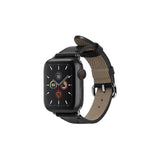 Apple Watch (42/44/SE/45/46/49mm) Native Union Classic Rem i Ekte Skinn - Svart