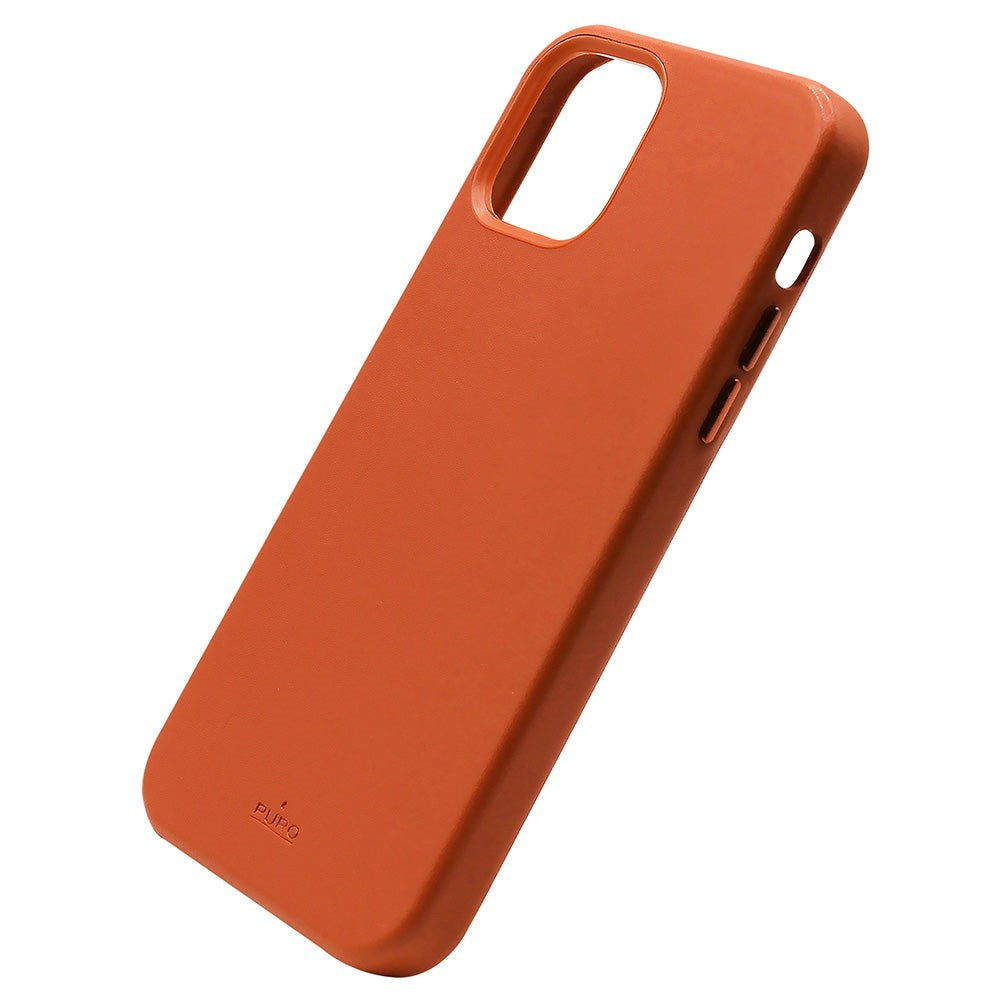 Phone 13 Puro Sky Leather Look Bakdeksel - Oransje