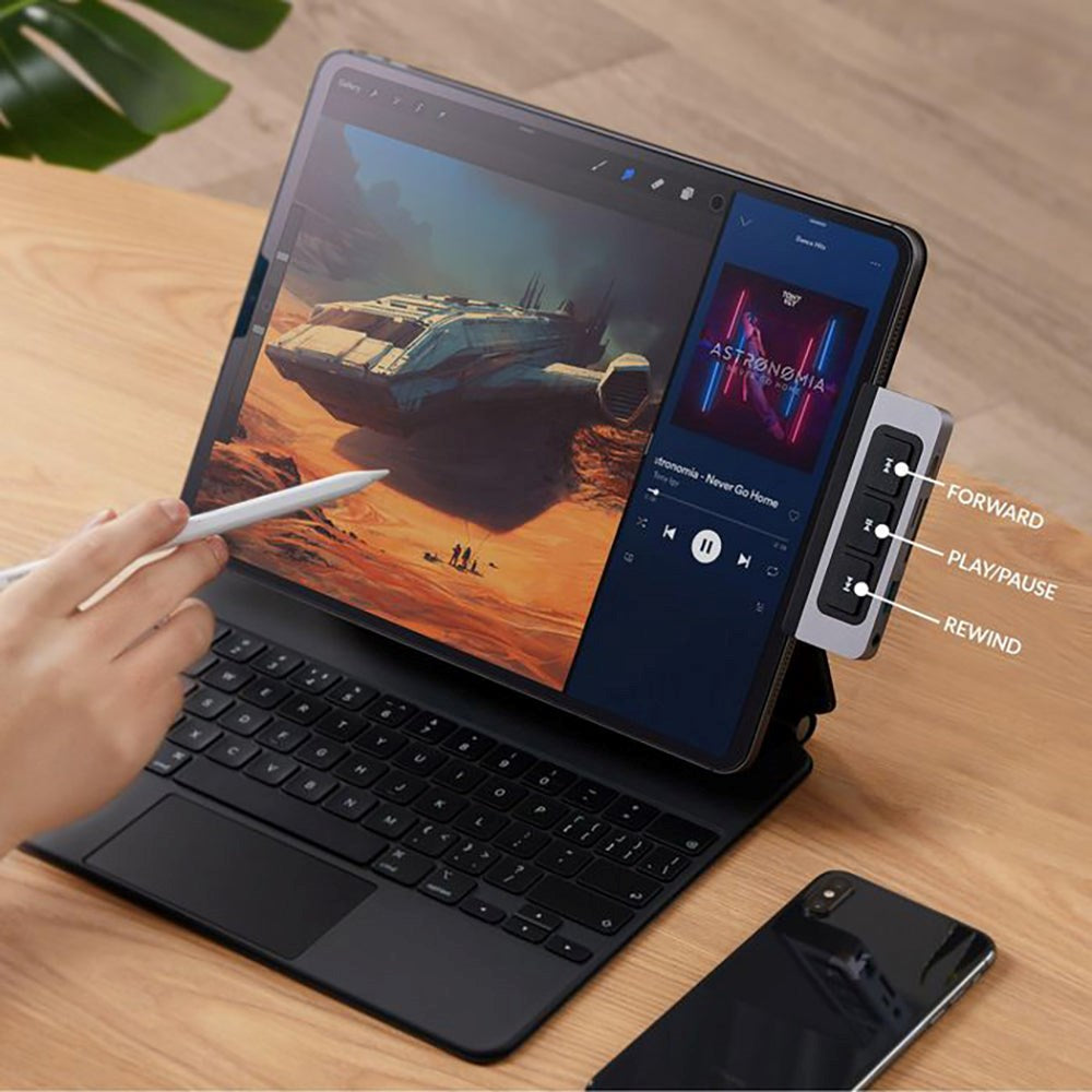 Hyperdrive USB-C iPad Media Adapter 6-in-1 - Grå
