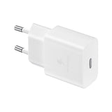 Original Samsung Power Fast Charger 15W Vegglader med USB-C til USB-C kabel - Hvit