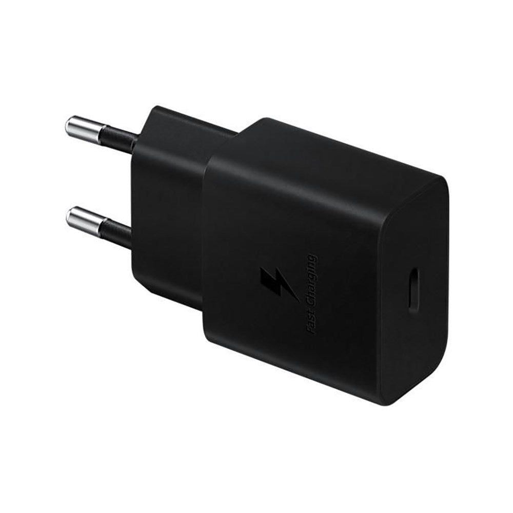 Original Samsung Power Fast Charger 15W Vegglader med USB-C til USB-C kabel - Svart