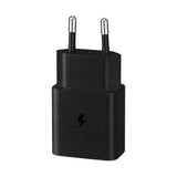 Original Samsung Power Fast Charger 15W Vegglader med USB-C til USB-C kabel - Svart