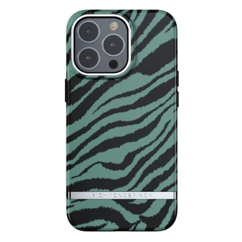 Richmond & Finch iPhone 13 Pro Freedom Deksel - Emerald Zebra