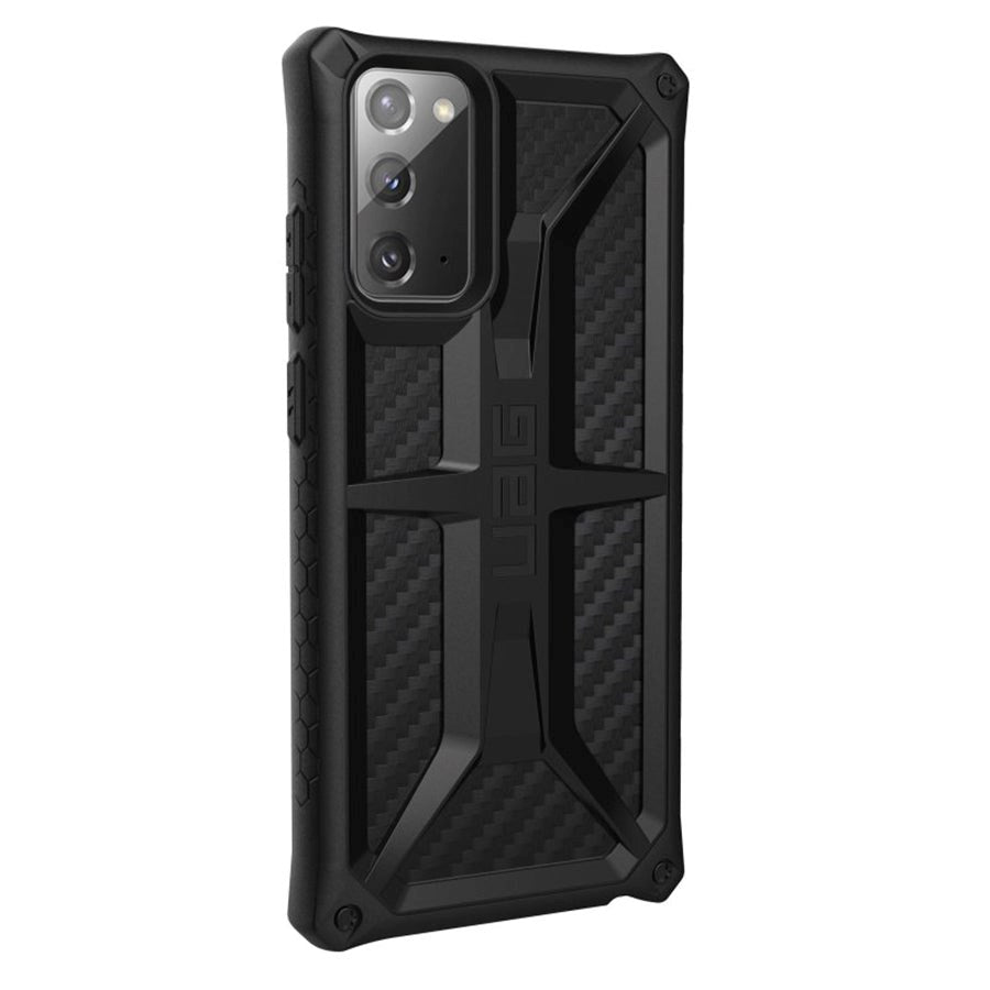 Samsung Galaxy Note 20 UAG Monarch Drop-Proof Deksel - Carbon Fiber - Svart