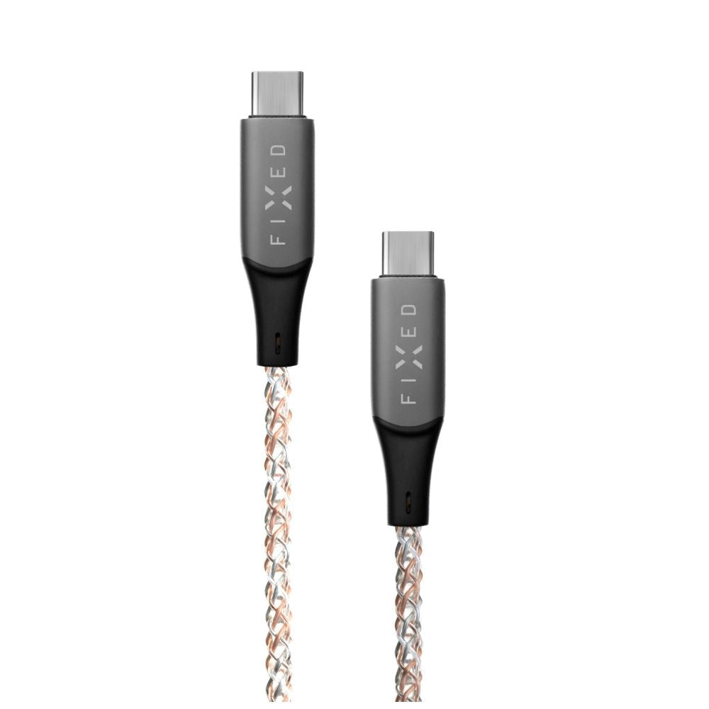 Fixed Lysende LED USB-C til USB-C-kabel 60W 1.2 m - Flerfarget