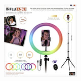 T'NB Influence Pro 12" RGBWW LED Ring Light med Justerbart Stativ for Smarttelefon - Svart