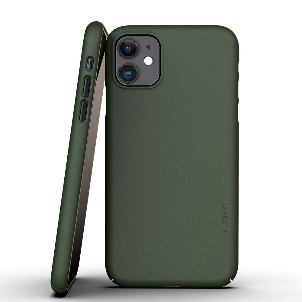 Nudient Thin Case V3 iPhone 11 Bakdeksel - Pine Green