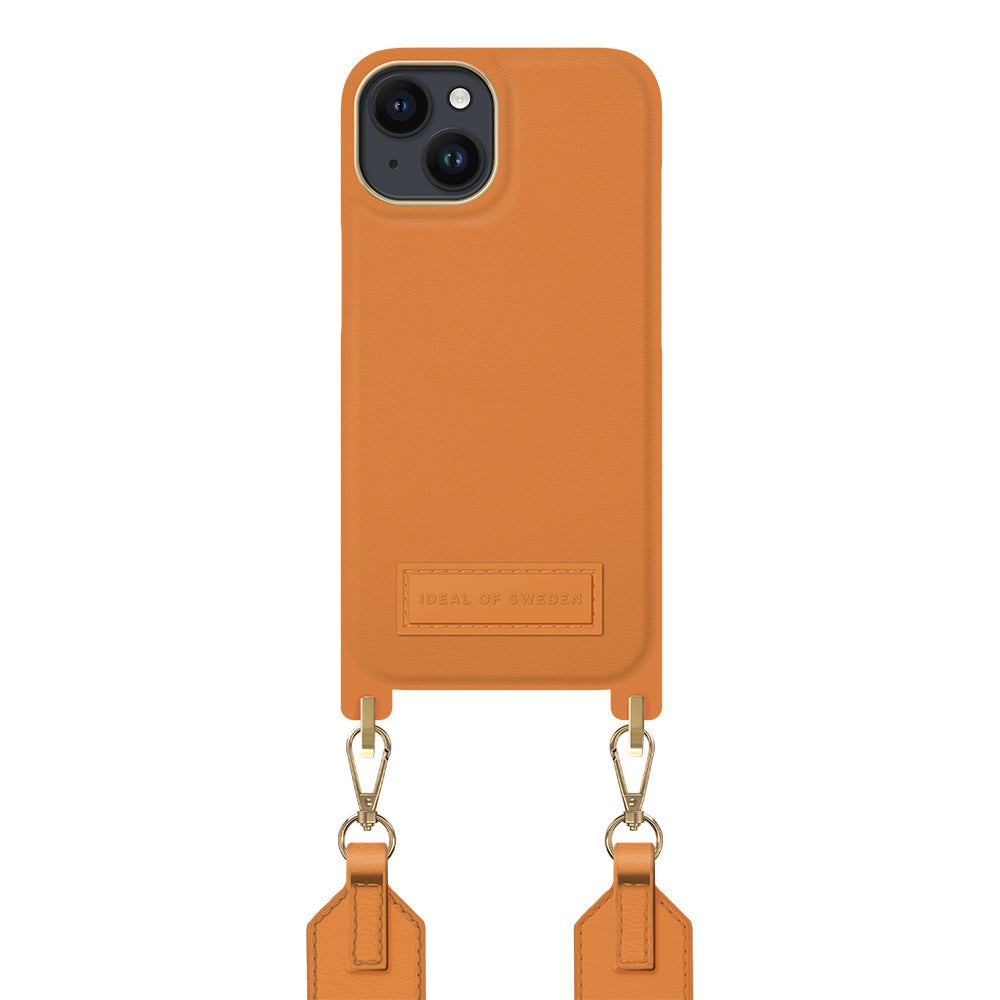 iPhone 14 / 13 iDeal Of Sweden Athena Necklace Deksel med Liten Veske - Orange Sorbet