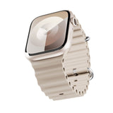 Apple Watch (42/44/SE/45/46/49mm) Epico Ocean Silikon Rem - Kremhvit